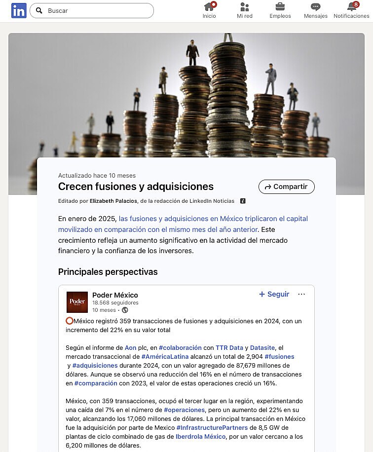 Crecen fusiones y adquisiciones